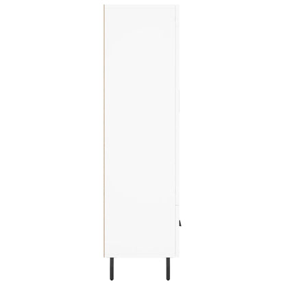 Highboard White 69.5x31x115 cm Engineered Wood