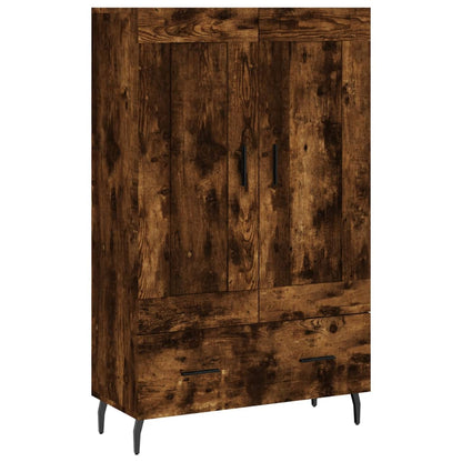 Highboard Smoked Oak 69,5x31x115 cm Engineered Wood