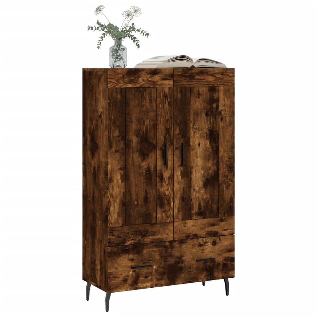 Highboard Smoked Oak 69,5x31x115 cm Engineered Wood