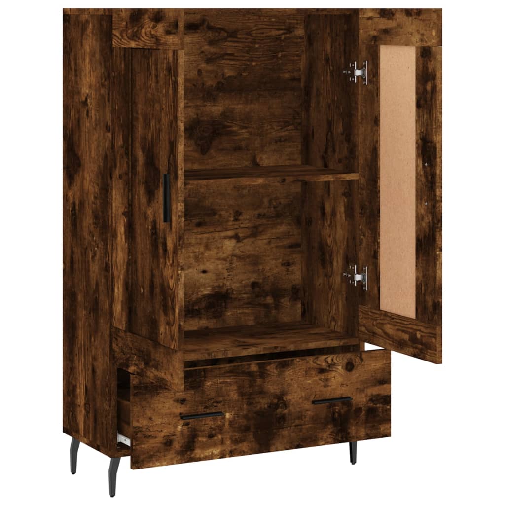 Highboard Smoked Oak 69,5x31x115 cm Engineered Wood