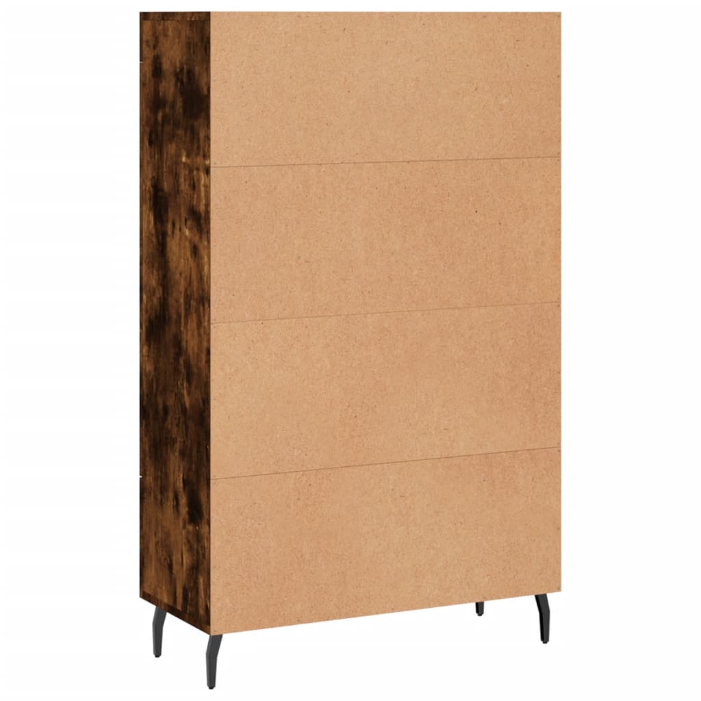Highboard Smoked Oak 69.5x31x115 cm Engineered Wood