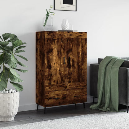 Highboard Smoked Oak 69,5x31x115 cm Engineered Wood