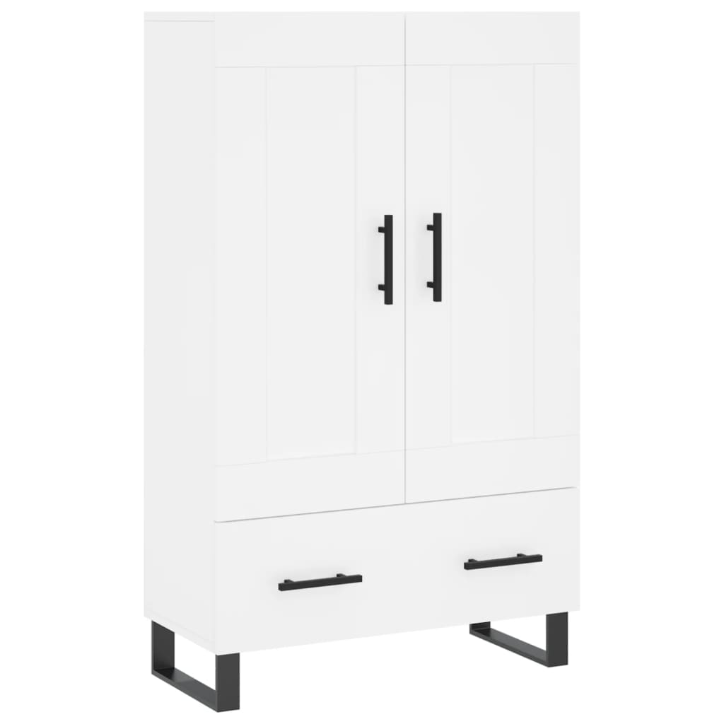 Highboard White 69.5x31x115 cm Engineered Wood