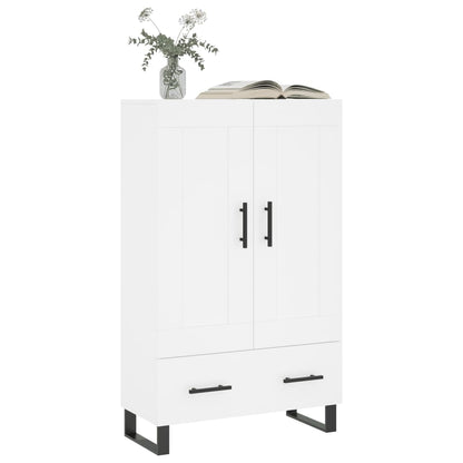 Highboard White 69.5x31x115 cm Engineered Wood