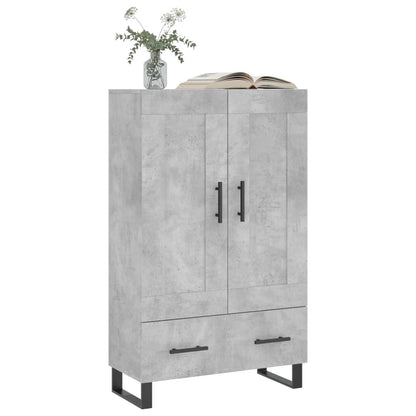 Highboard Concrete Grey 69.5x31x115 cm Engineered Wood