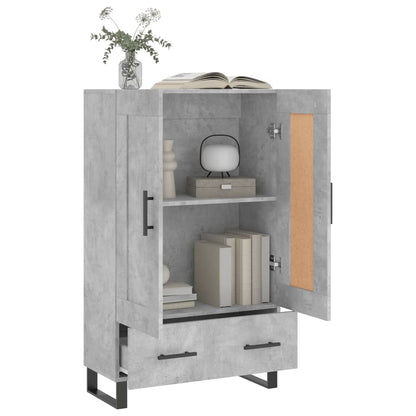 Highboard Concrete Grey 69.5x31x115 cm Engineered Wood