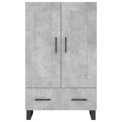 Highboard Concrete Grey 69.5x31x115 cm Engineered Wood