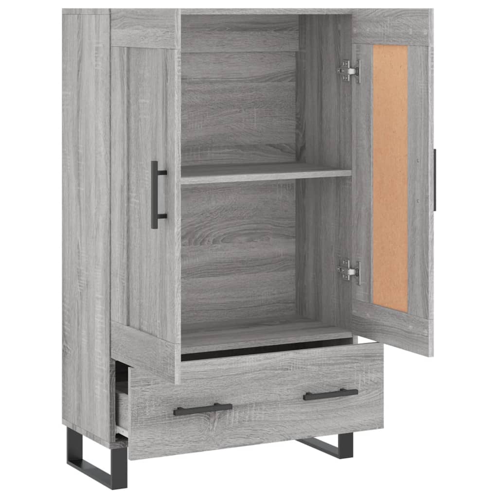 Highboard Grey Sonoma 69,5x31x115 cm Engineered Wood