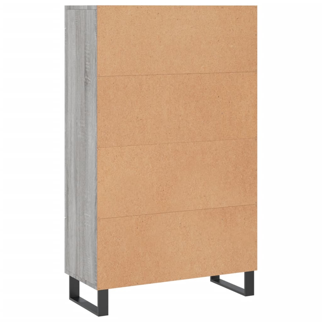 Highboard Grey Sonoma 69,5x31x115 cm Engineered Wood