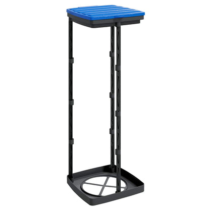 Rubbish Bag Holders 2 pcs Black and Blue 120 L PP