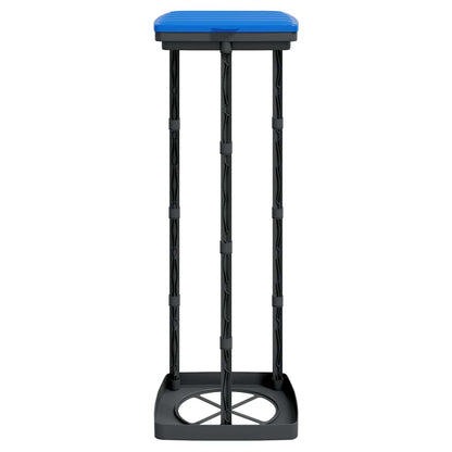 Rubbish Bag Holders 2 pcs Black and Blue 120 L PP