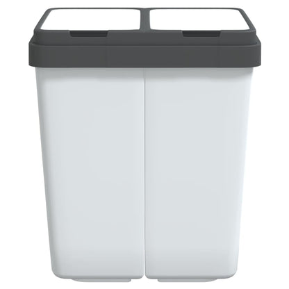 Dual Bin White 2x25 L