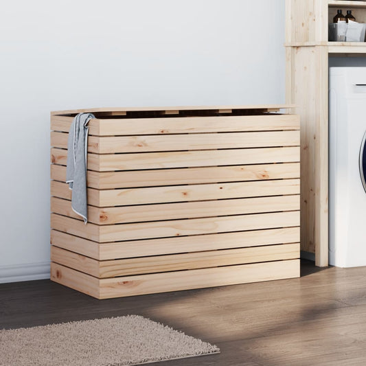Laundry Basket 88,5x44x66 cm Solid Wood Pine