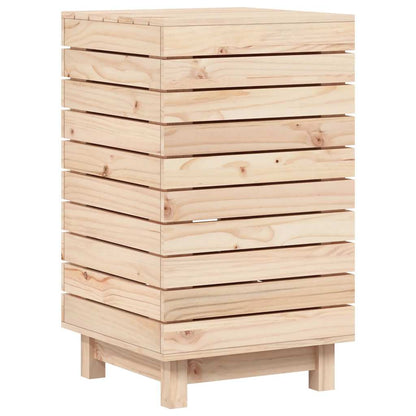 Laundry Basket 44x44x76 cm Solid Wood Pine