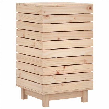 Laundry Basket 44x44x76 cm Solid Wood Pine