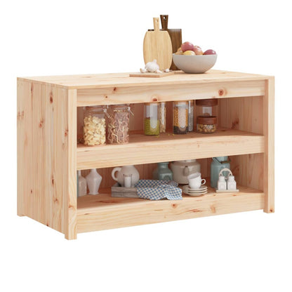 Outdoor Kitchen Cabinet MEPPEL 106x55x64 cm Solid Wood Pine