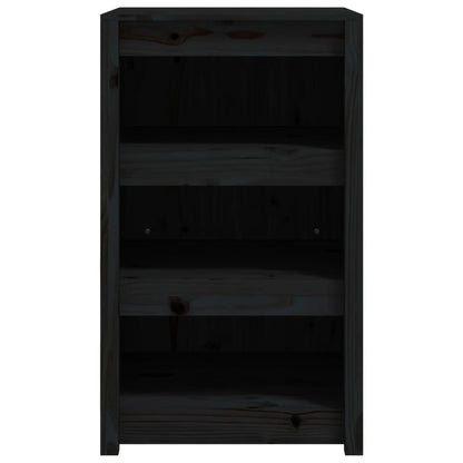 Outdoor Kitchen Cabinet MEPPEL Black 55x55x92 cm Solid Wood Pine