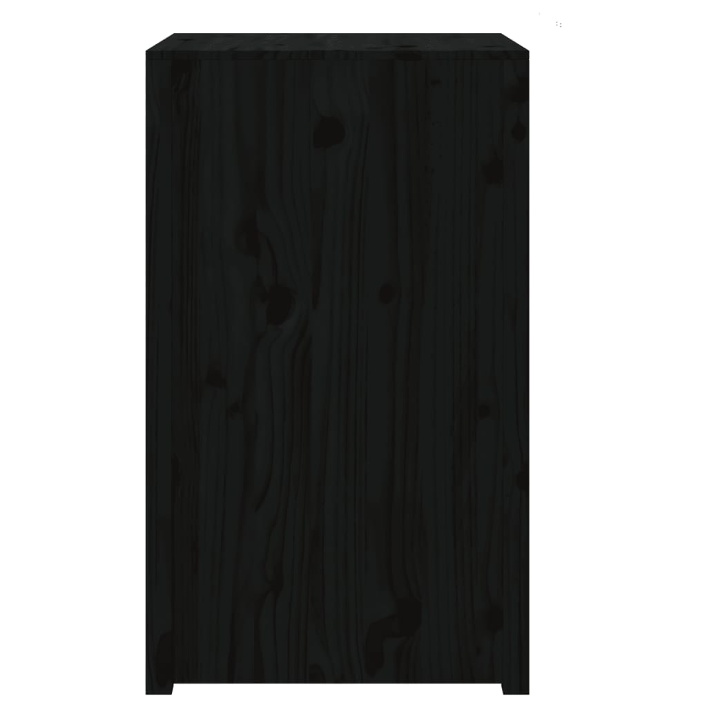 Outdoor Kitchen Cabinet MEPPEL Black 55x55x92 cm Solid Wood Pine