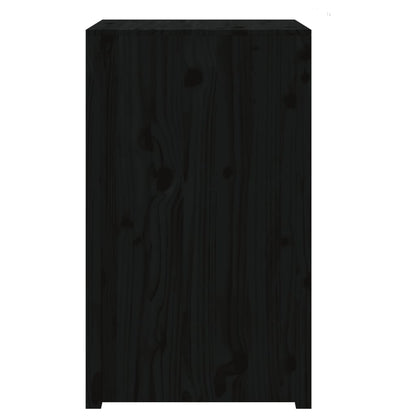 Outdoor Kitchen Cabinet MEPPEL Black 55x55x92 cm Solid Wood Pine
