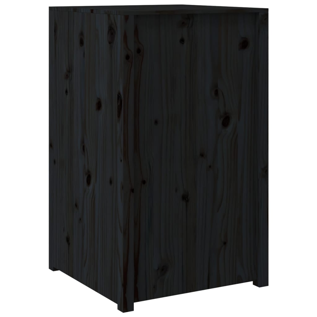 Outdoor Kitchen Cabinet MEPPEL Black 55x55x92 cm Solid Wood Pine