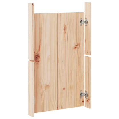Outdoor Kitchen Doors MEPPEL 2 pcs 50x9x82 cm Solid Wood Pine