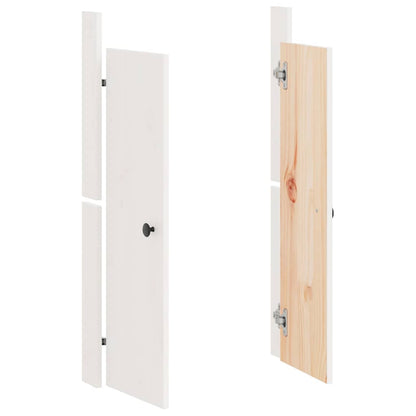 Outdoor Kitchen Doors MEPPEL White 50x9x82 cm Solid Wood Pine