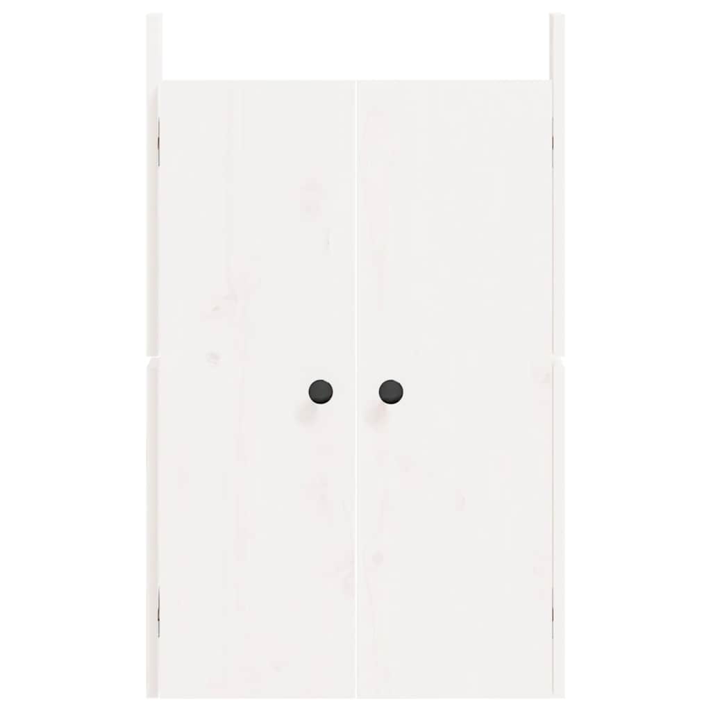 Outdoor Kitchen Doors MEPPEL White 50x9x82 cm Solid Wood Pine