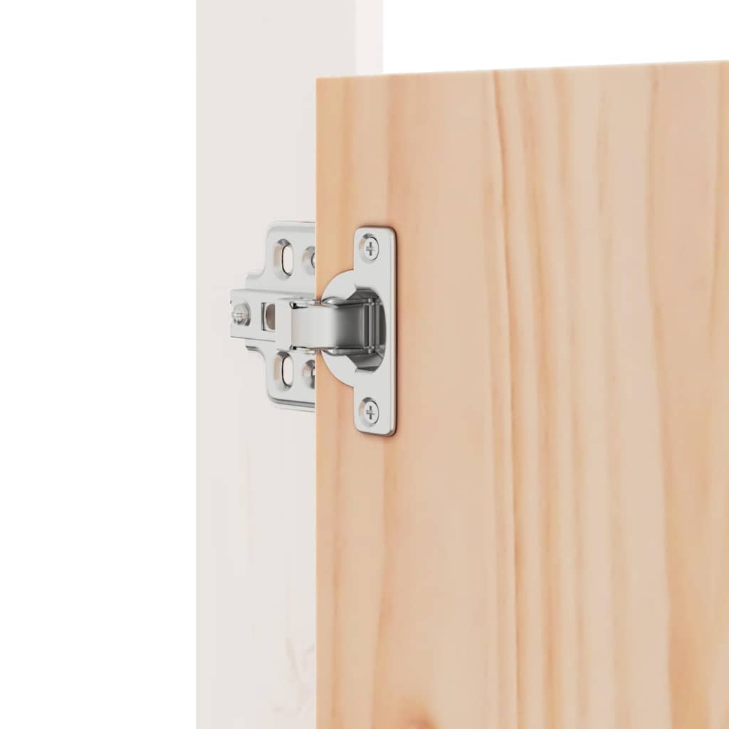 Outdoor Kitchen Doors MEPPEL White 50x9x82 cm Solid Wood Pine