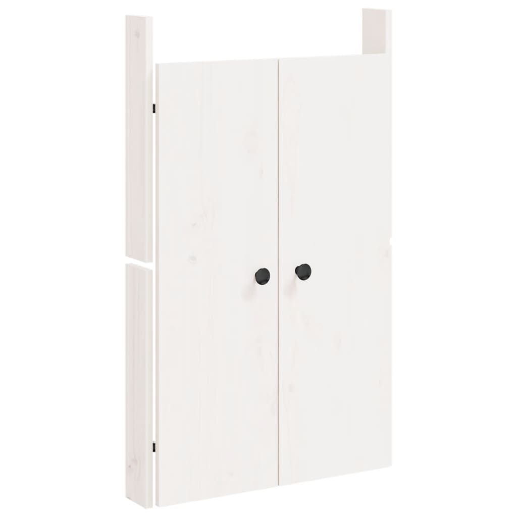 Outdoor Kitchen Doors MEPPEL 2 pcs White 50x9x82 cm Solid Wood Pine