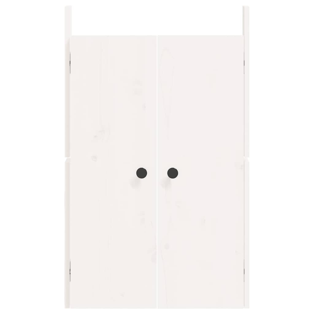 Outdoor Kitchen Doors MEPPEL 2 pcs White 50x9x82 cm Solid Wood Pine