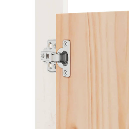 Outdoor Kitchen Doors MEPPEL 2 pcs White 50x9x82 cm Solid Wood Pine
