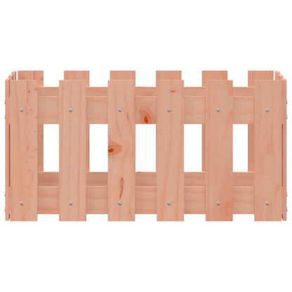 Garden Planter with Fence Design 60x30x30 cm Solid Wood Douglas