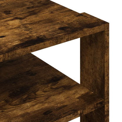 Coffee Table Smoked Oak 58x58x40 cm Engineered Wood