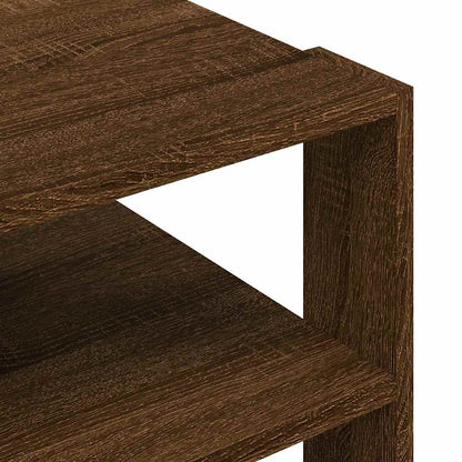 Coffee Table Brown Oak 58x58x40 cm Engineered Wood