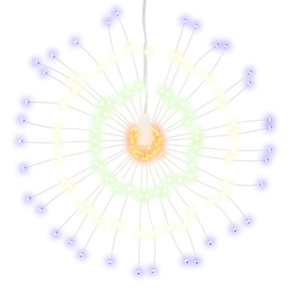 Christmas Starburst Lights 140 LEDs 4 pcs Multicolour 17 cm