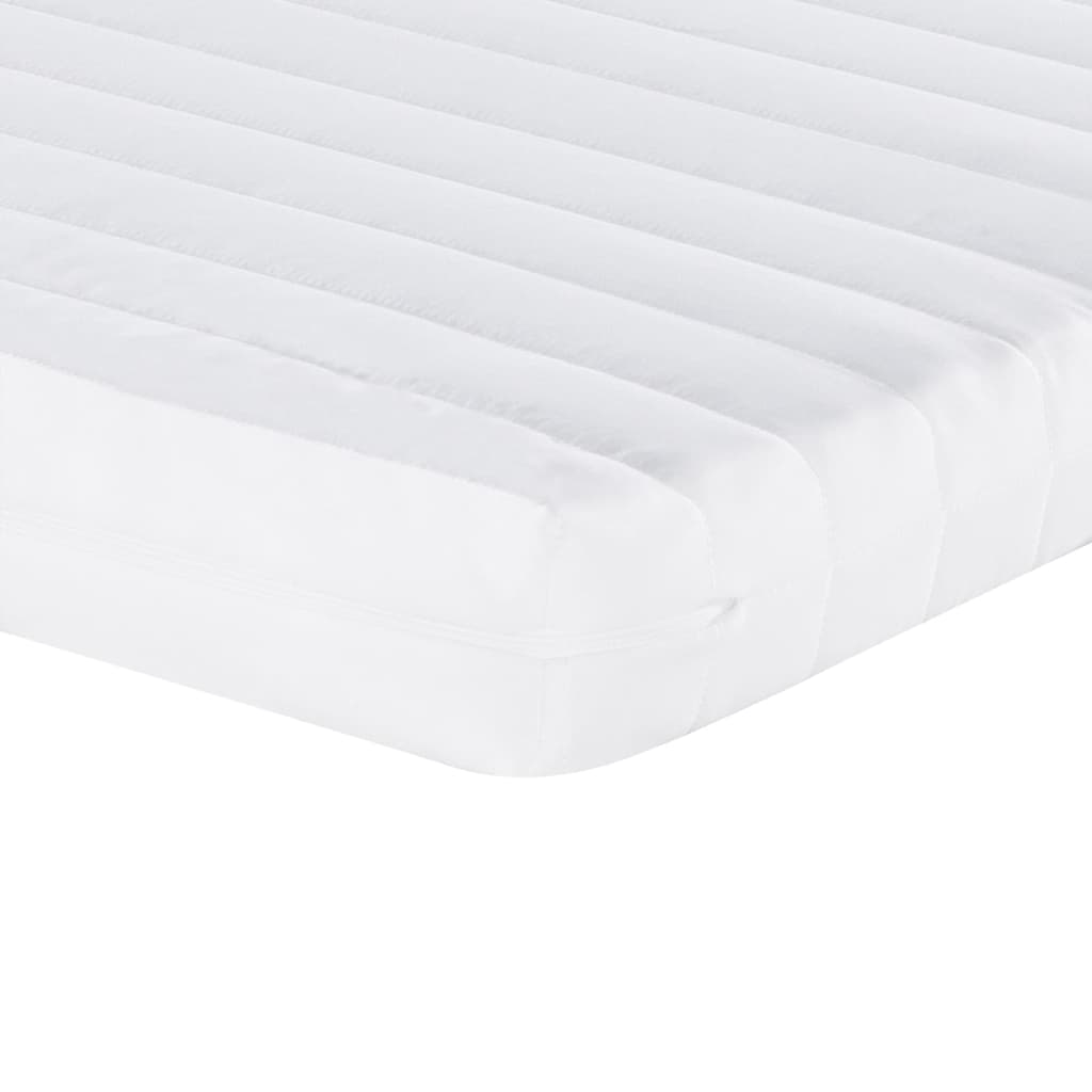 Foam Mattress White 90x190 cm 7-Zone Hardness 20 ILD