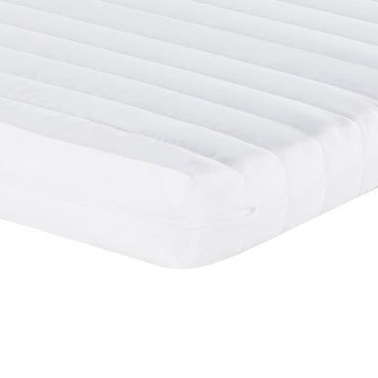 Foam Mattress White 90x190 cm 7-Zone Hardness 20 ILD