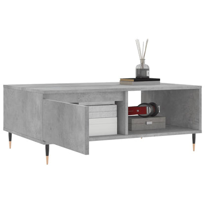 Coffee Table Concrete Grey 90x60x35 cm Engineered Wood