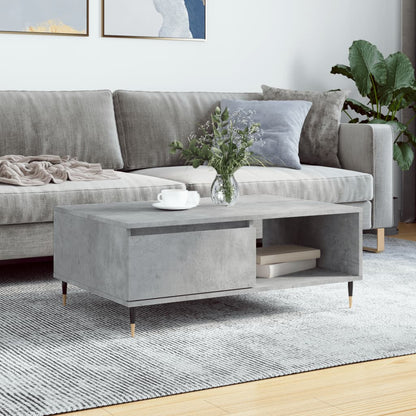 Coffee Table Concrete Grey 90x60x35 cm Engineered Wood