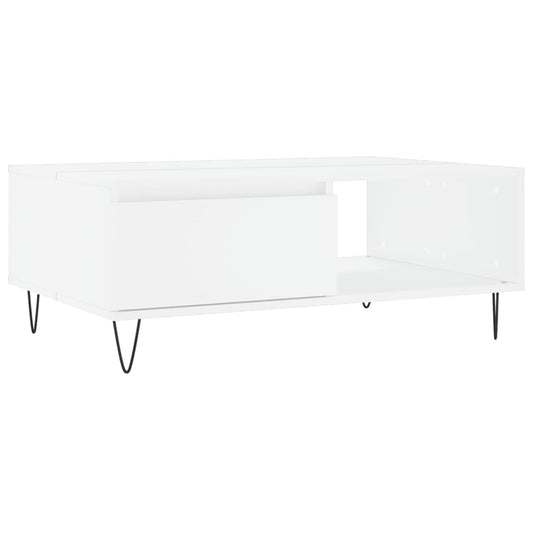 Coffee Table White 90x60x35 cm Engineered Wood