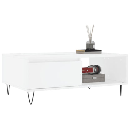 Coffee Table White 90x60x35 cm Engineered Wood
