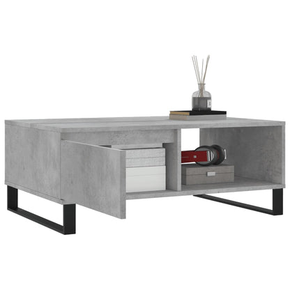 Coffee Table Concrete Grey 90x60x35 cm Engineered Wood