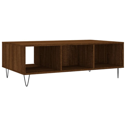 Coffee Table Brown Oak 104x60x35 cm Engineered Wood