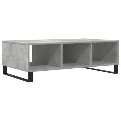 Coffee Table Concrete Grey 104x60x35 cm Engineered Wood