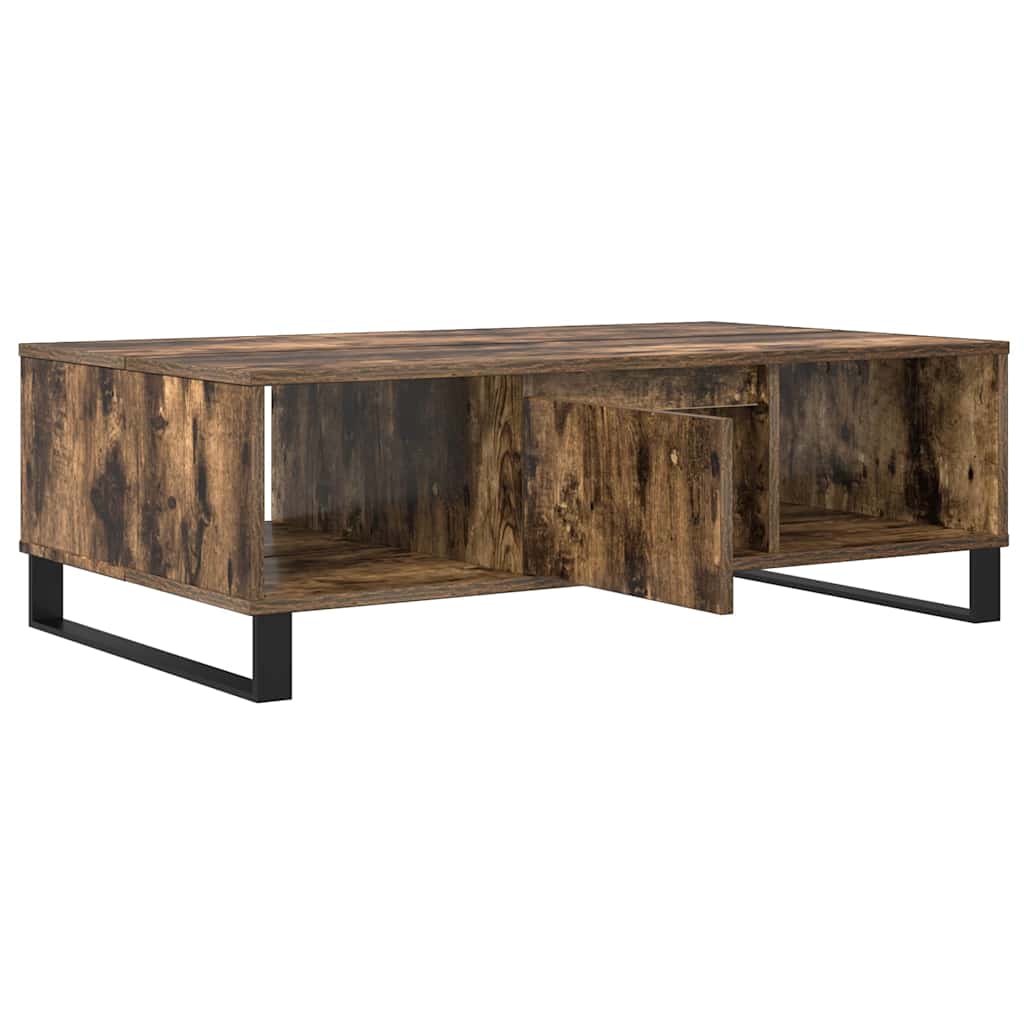 Coffee Table Smoked Oak 104x60x35 cm Engineered Wood