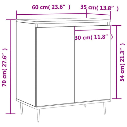 Sideboard Grey Sonoma 60x35x70 cm Engineered Wood