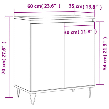 Sideboard Sonoma Oak 60x35x70 cm Engineered Wood