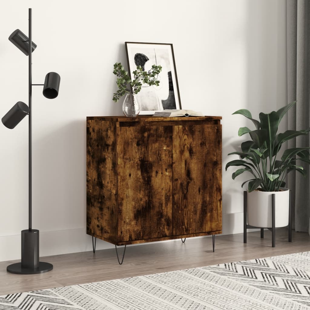 Sideboard Smoked Oak 60x35x70 cm Engineered Wood