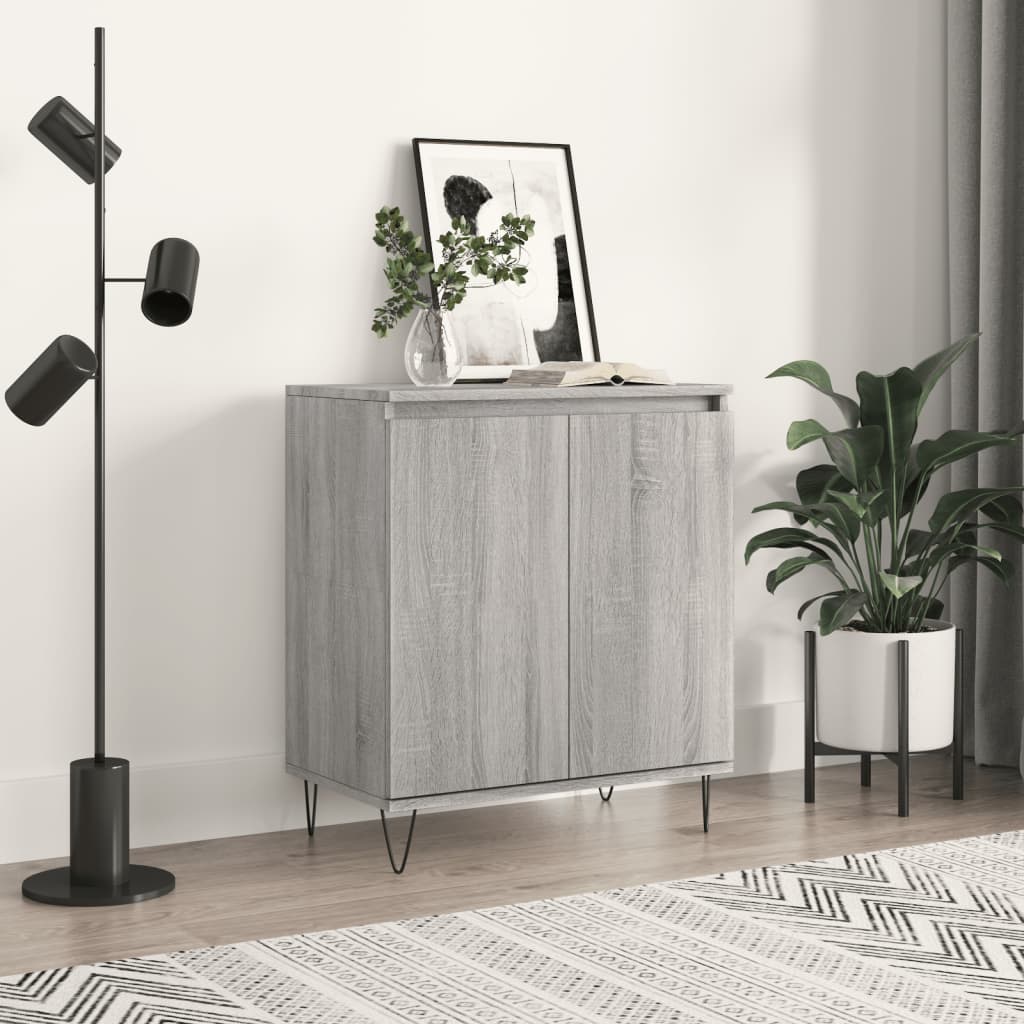 Sideboard Grey Sonoma 60x35x70 cm Engineered Wood