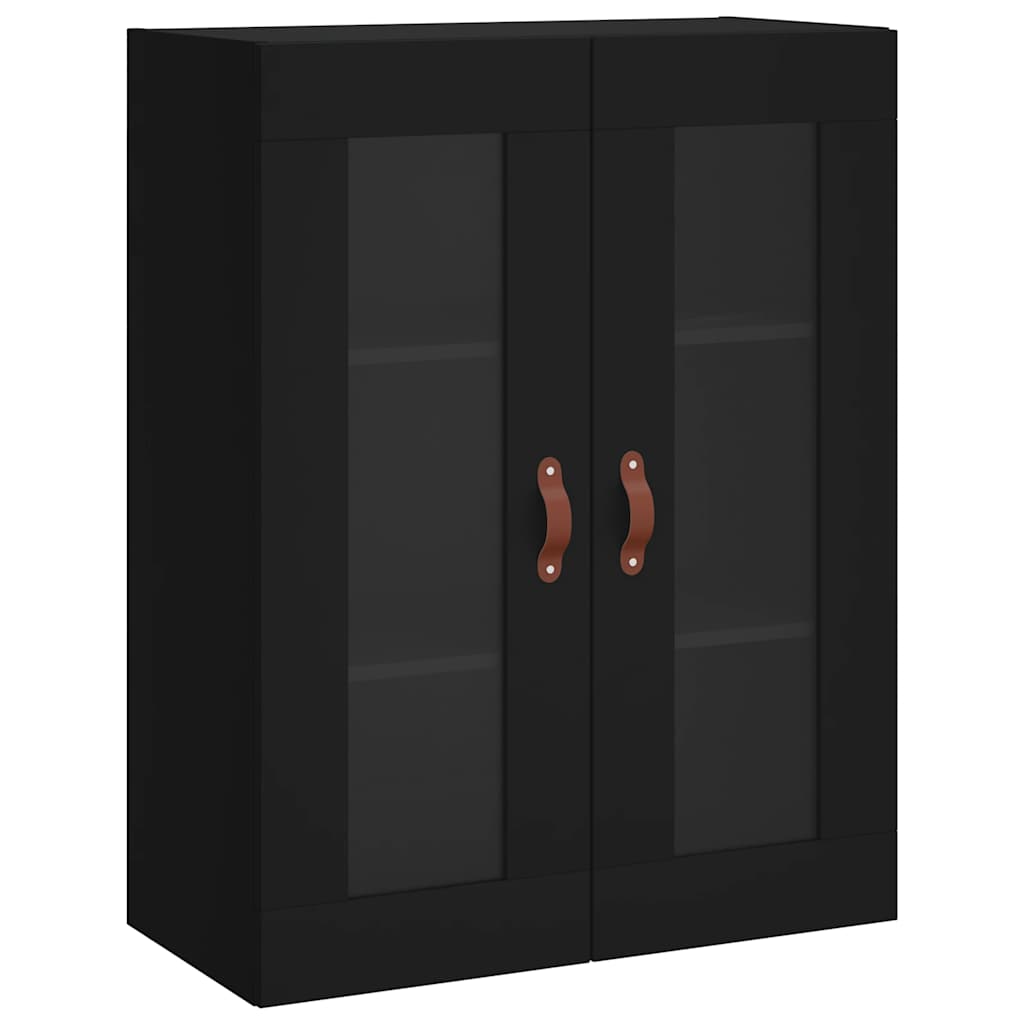 Wall Mounted Cabinet Black 69,5x34x90 cm